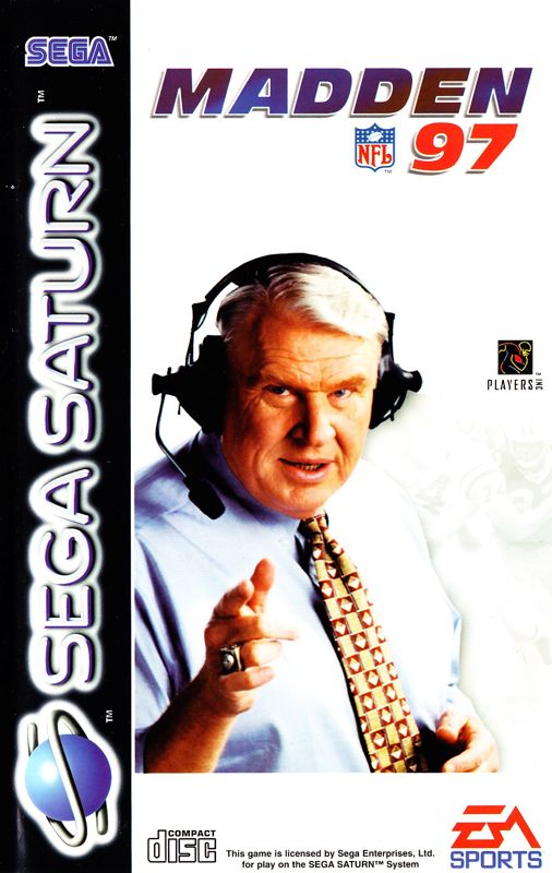 Madden NFL 97 box art for Sega Saturn
